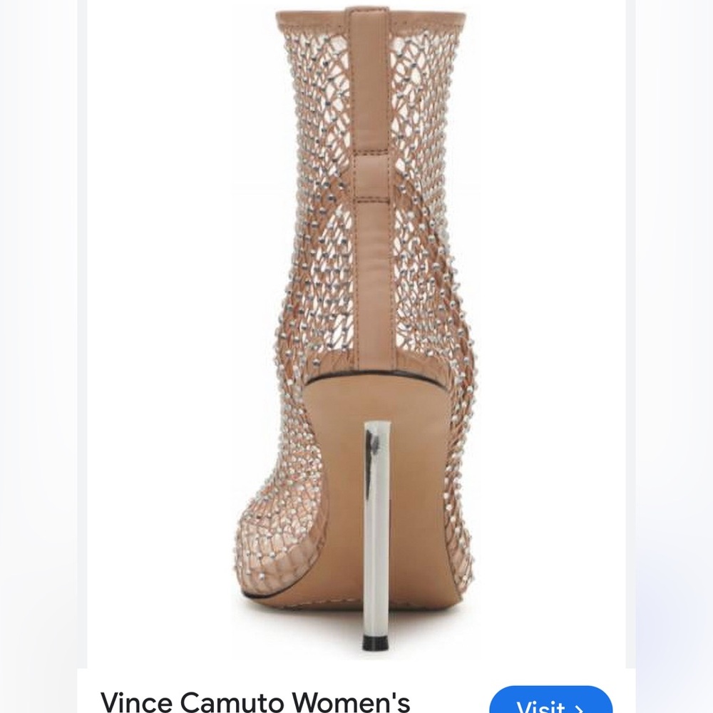 Vince Camuto Crystal mesh ankle boots!